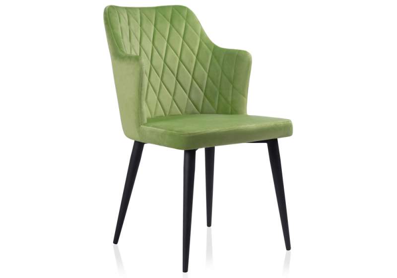 Стул на металлокаркасе Velen dark green (49x63x83). 